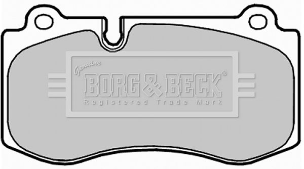 BORG & BECK Комплект тормозных колодок, дисковый тормоз BBP2036